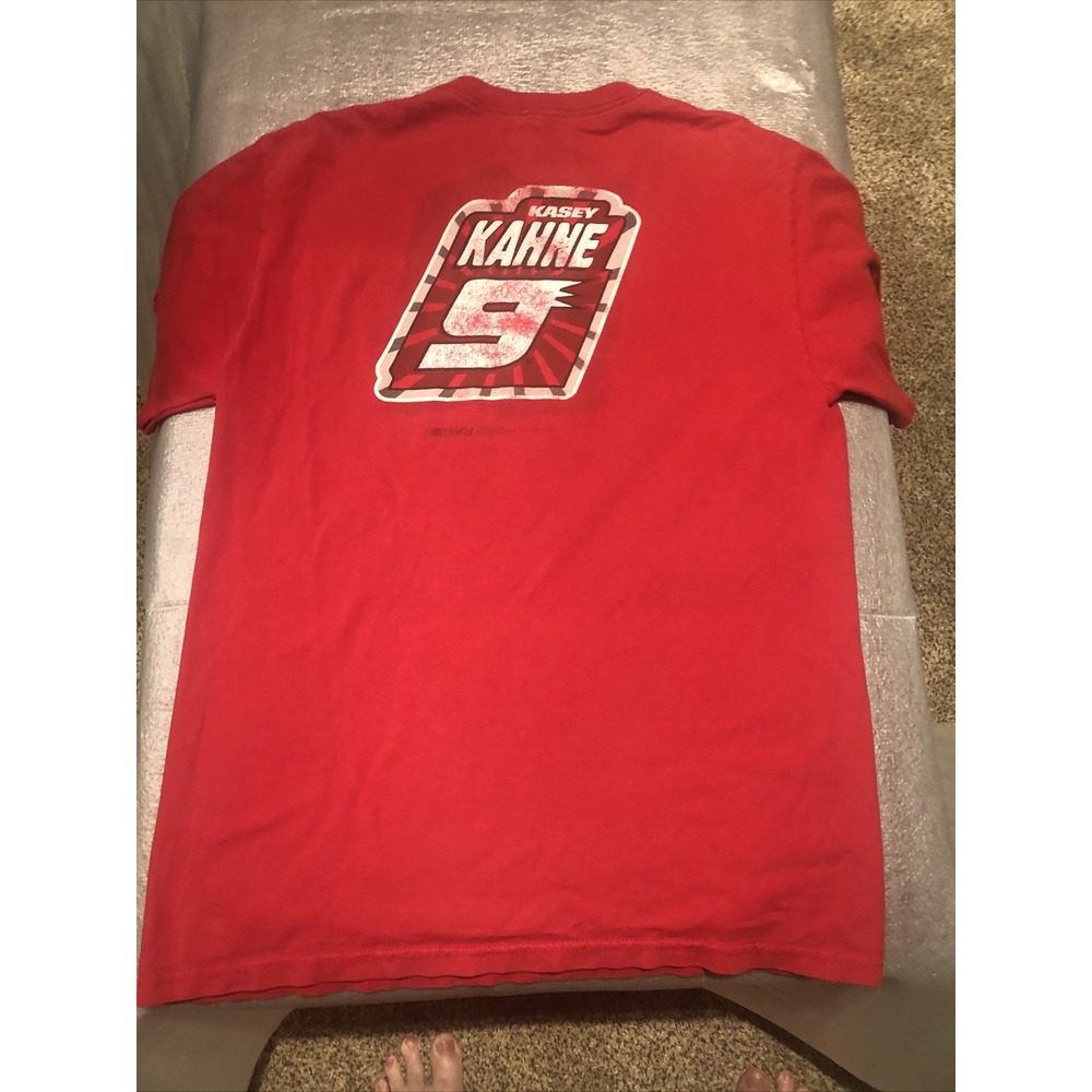 Kasey Khane Red Nascar‎ Tshirt Size Medium Short Sleeve Charger - Picture 6 of 7